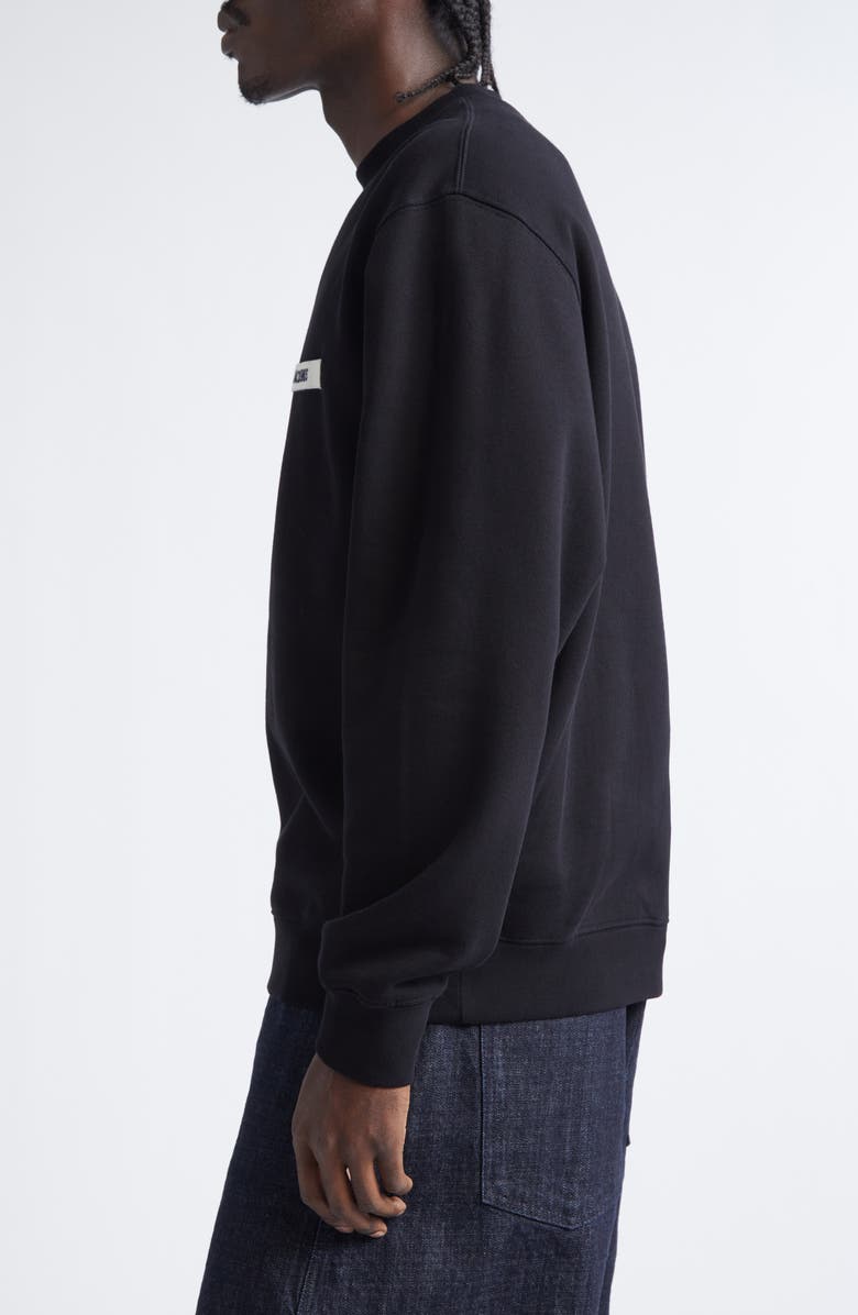 Jacquemus Le Sweatshirt Gros Grain Sweatshirt, Alternate, color, Black
