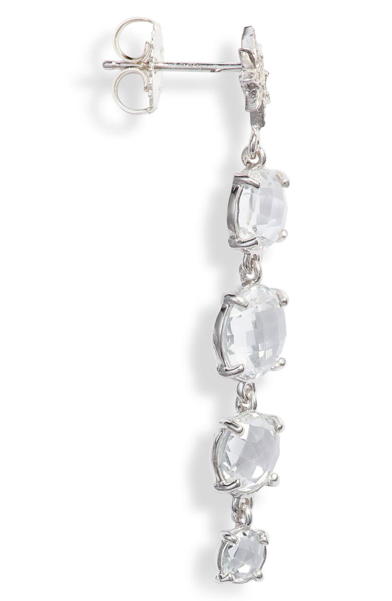 Anzie North Star Drop Earrings, Alternate, color, Silver