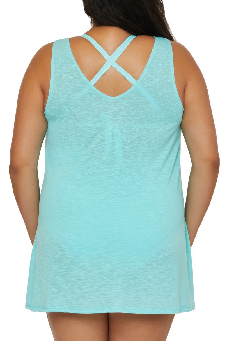 Breezy Basics Cover-Up Dress, Alternate, color, ICED AQUA