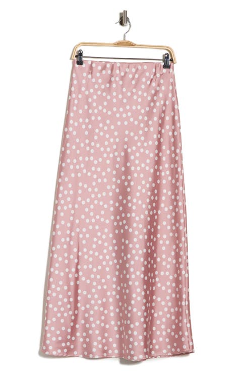 Polka Dot Print Maxi Skirt