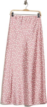 Renee C Polka Dot Print Maxi Skirt