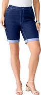Roaman's Plus Size 24/7 Stretch Cuffed Short