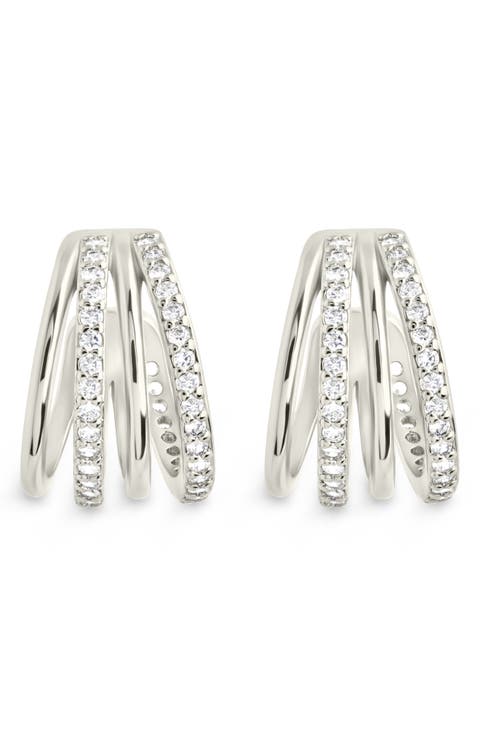 Neve Micro Cubic Zirconia Hoop Earrings