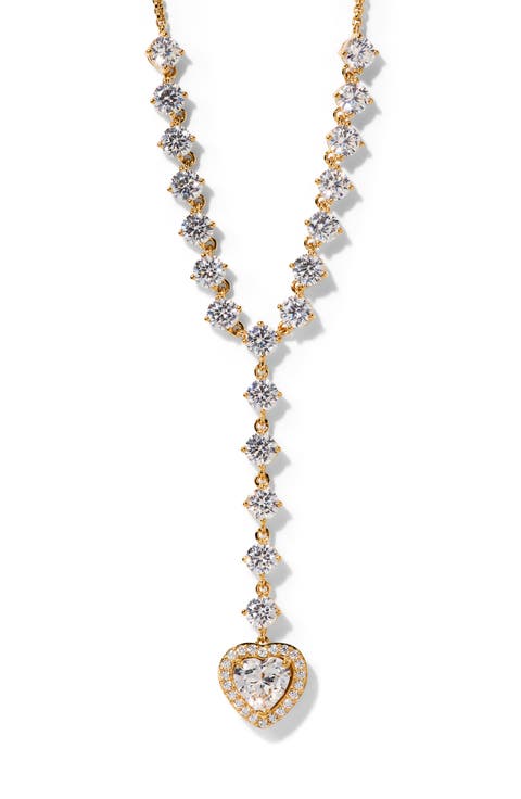 Le Bisou Halo Heart Y-Necklace