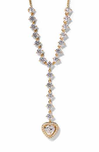 Le Bisou Halo Heart Y-Necklace