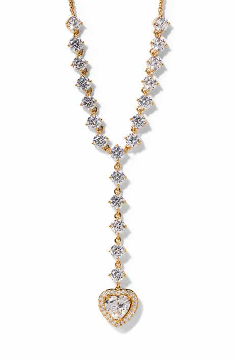 Le Bisou Halo Heart Y-Necklace