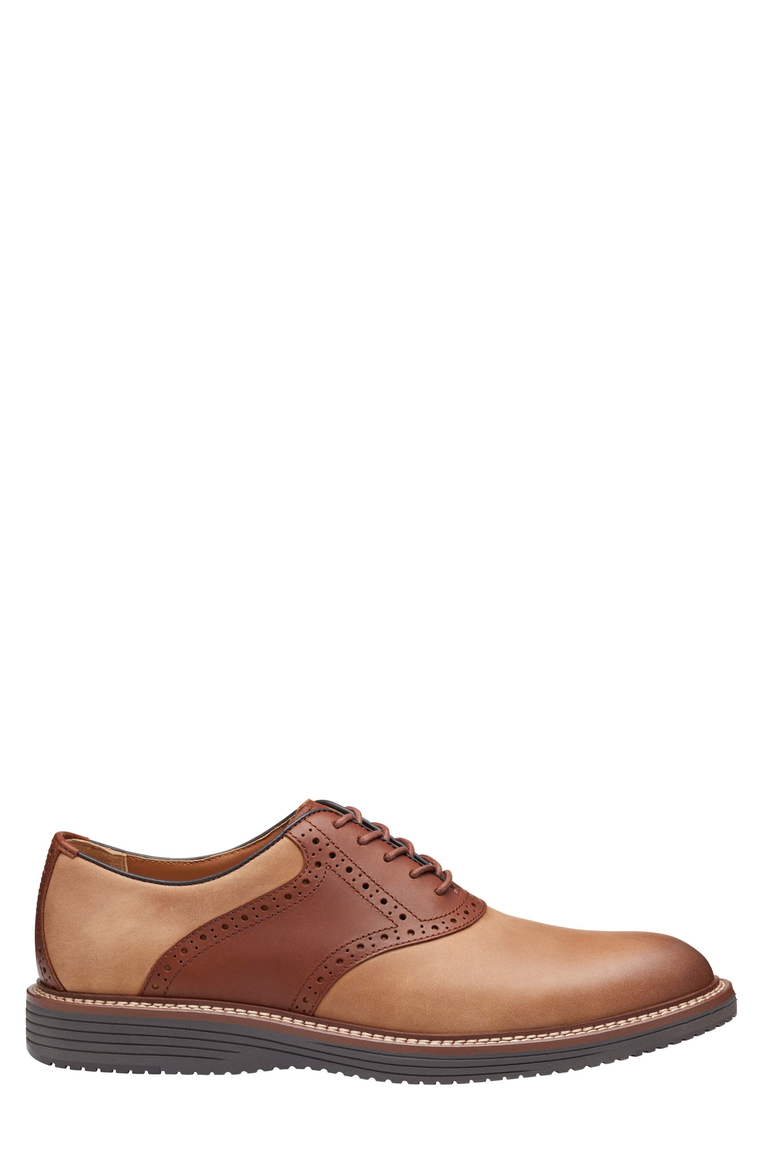 Johnston 
Murphy Upton Saddle Shoe, Alternate, color, Tan Oiled/ Tan Full Grain