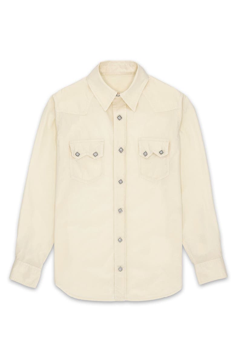 Fortela Toledo Texan Cotton Shirt, Main, color, Milk