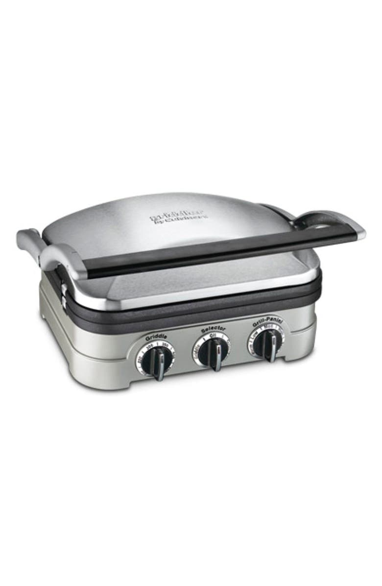 Cuisinart Griddler<sup>®</sup> Indoor Grill – Griddle & Panini Press, Alternate, color, Silver
