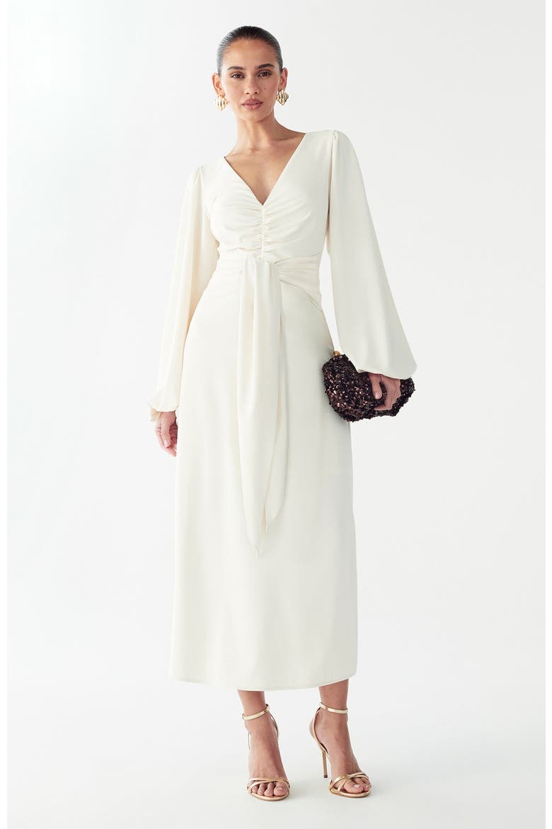 Gwen Midi Dress, Main, color, Cream