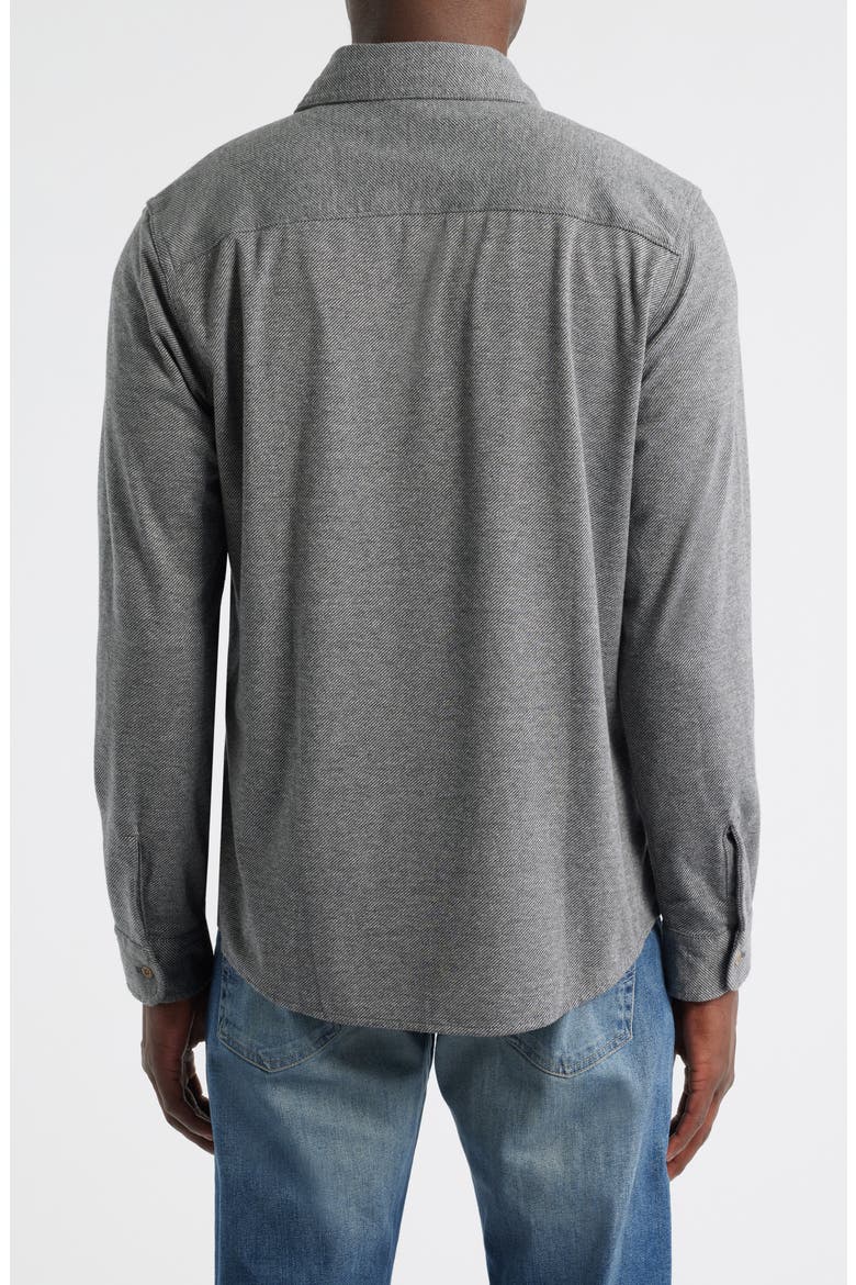 Wayne Twill Button-Up Work Shirt, Alternate, color, HEATHER GREY