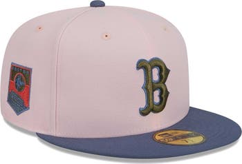 New Era Men s New Era Pink Blue Boston Red Sox Olive Undervisor 59FIFTY Fitted Hat Nordstrom