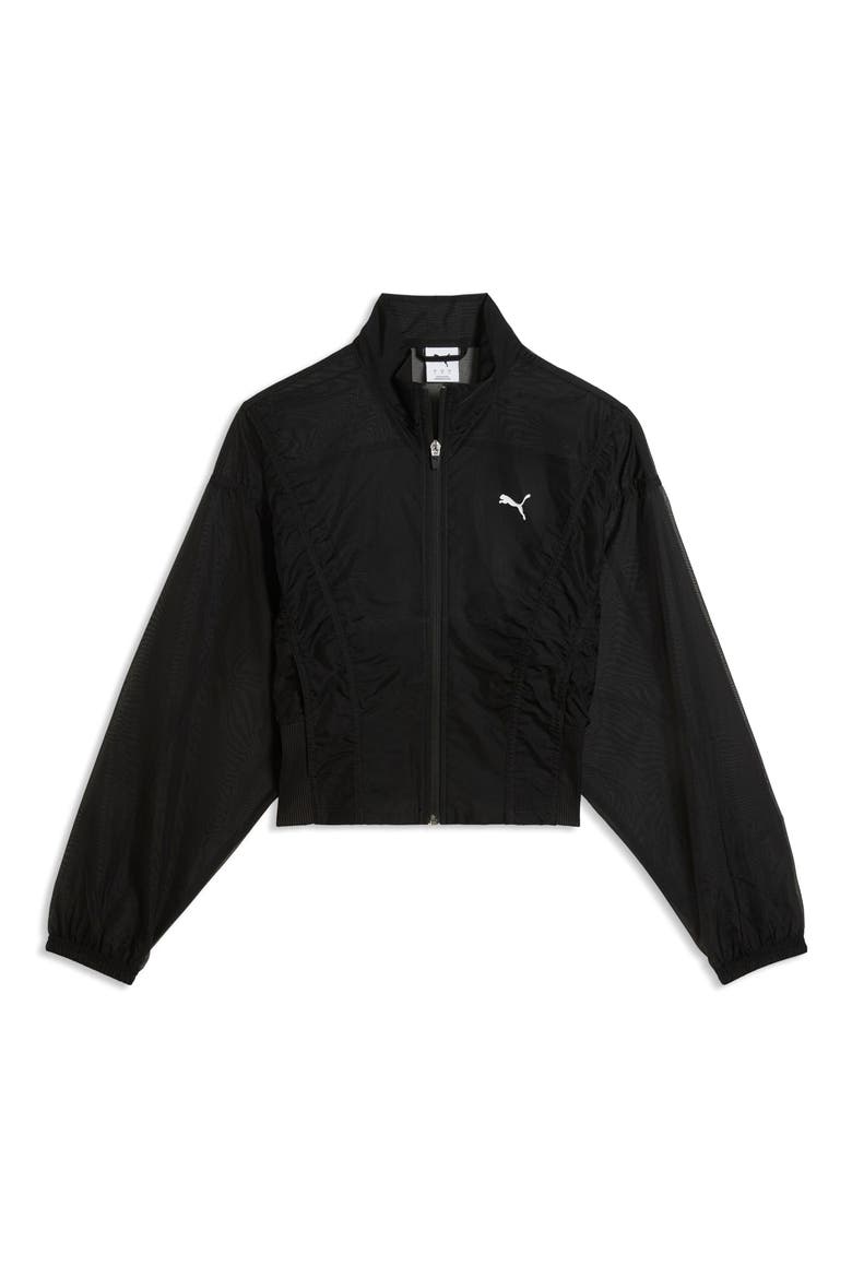 Dare To Water Repellent Sheer Jacket, Alternate, color, PUMA BLACK