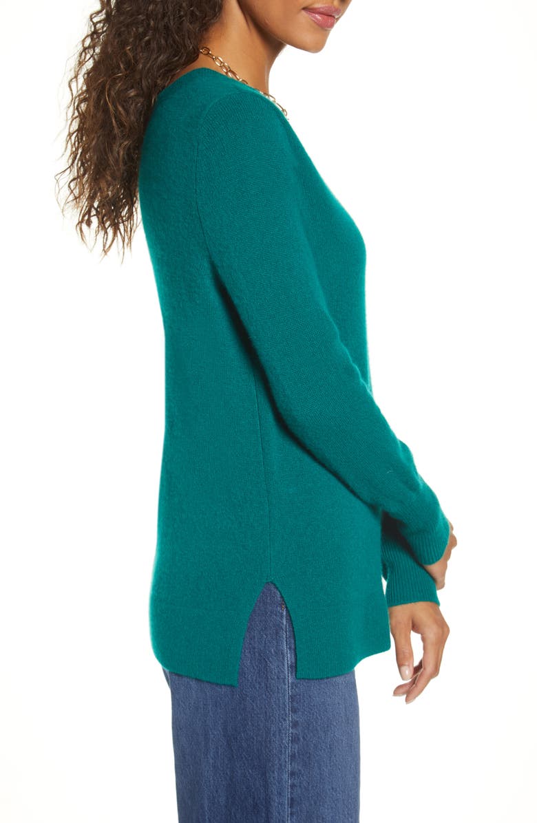 Halogen<sup>®</sup> V-Neck Cashmere Sweater, Alternate, color,