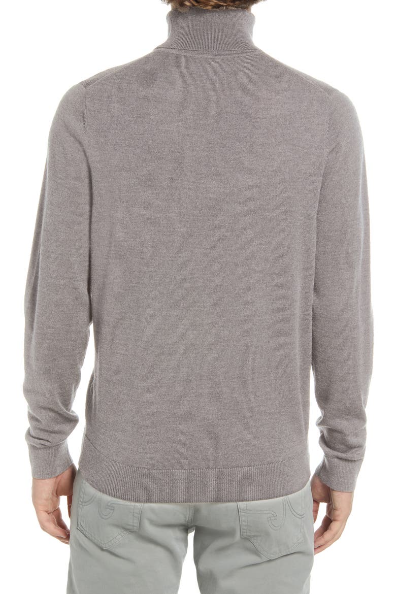 Washable Merino Wool Turtleneck, Alternate, color, GREY ALLOY HEATHER