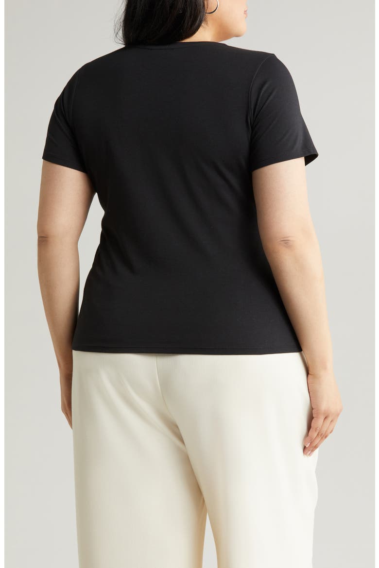 Crewneck T-Shirt, Alternate, color, BLACK