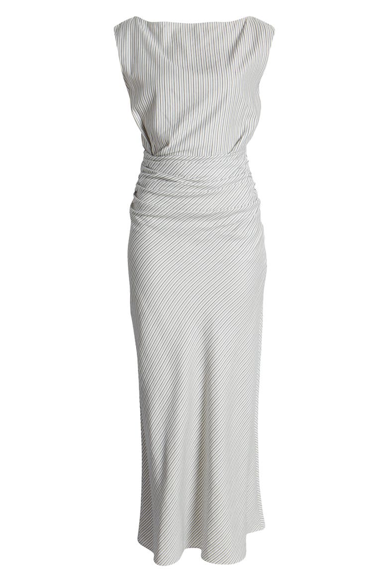Margaux Stripe Sleeveless Dress, Alternate, color, NAVY STRIPE