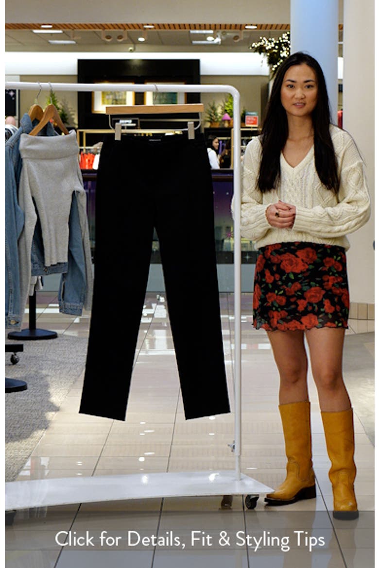 Straight Leg Cotton Blend Pants video