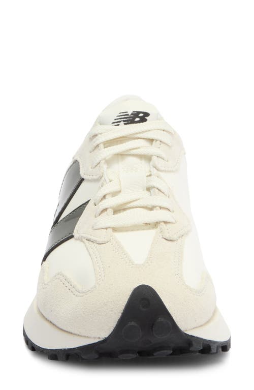 New Balance 327 Patent Sneaker In White
