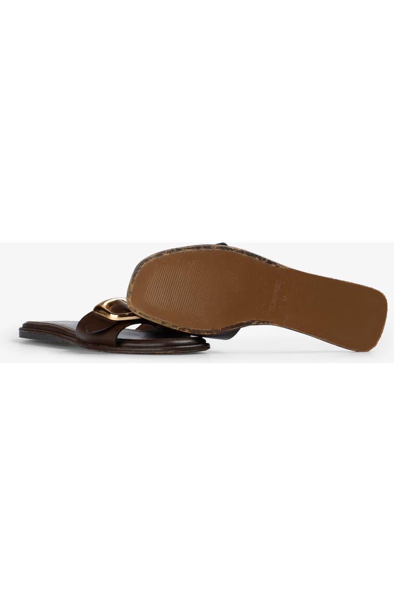 Scalpers Buckle Sandal, Alternate, color, Darkbrown