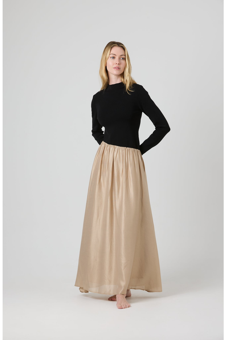 Emme Dress, Alternate, color, Black / Beige