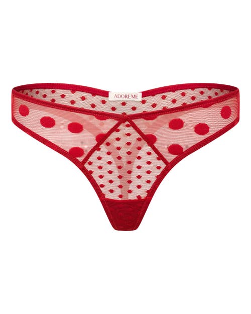 Adore Me Bertie Thong Panties In Red