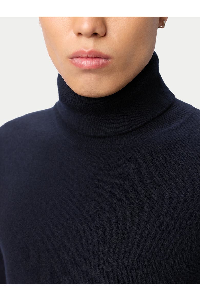 Timeless Turtleneck Cashmere Sweater, Alternate, color, navy blazer