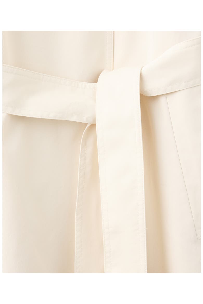 Double Breasted Trench Coat, Alternate, color, OFF WHITE