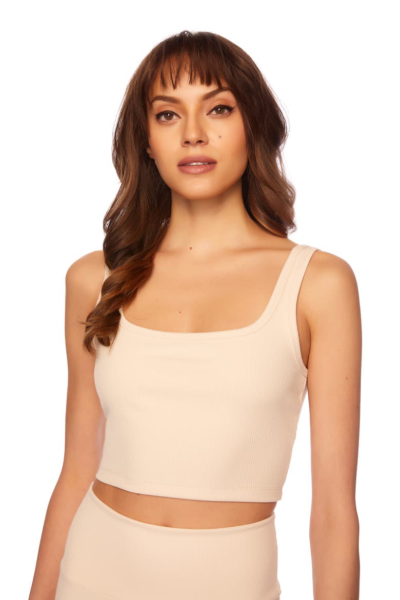 Rib Scoop Neck Crop Tank, Main, color, BELGIAN CREME