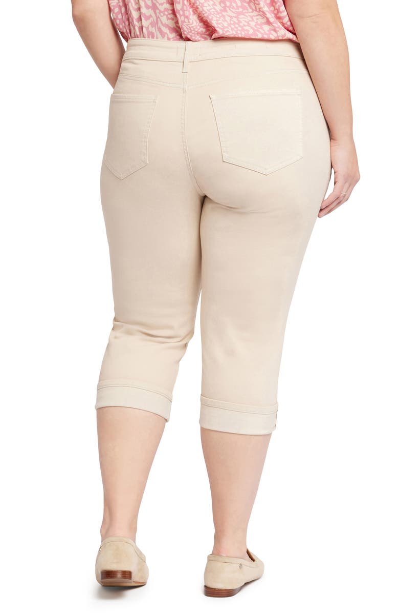 NYDJ Marilyn Cool Embrace<sup>®</sup> Cuff Crop Straight Leg Jeans, Alternate, color, Feather