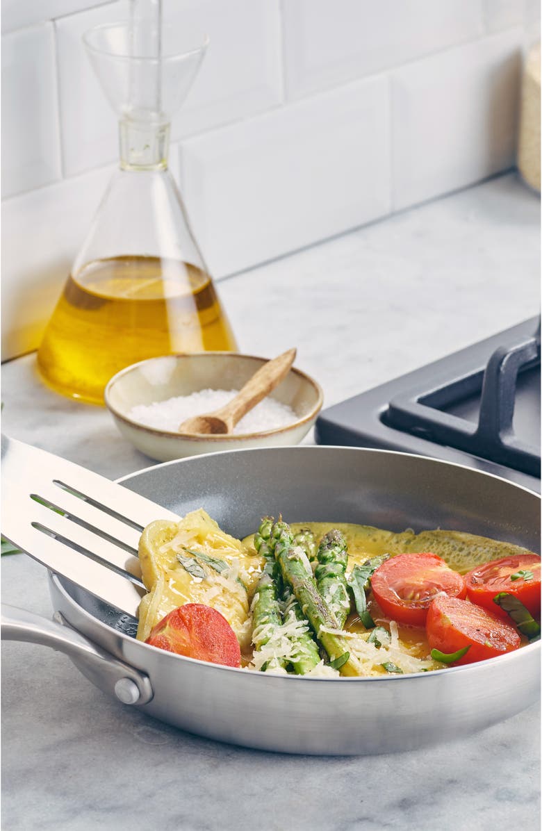 GreenPan Chatham Hard Anodized Ceramic Nonstick Frying Pan Set, Alternate, color, Stainless Steel