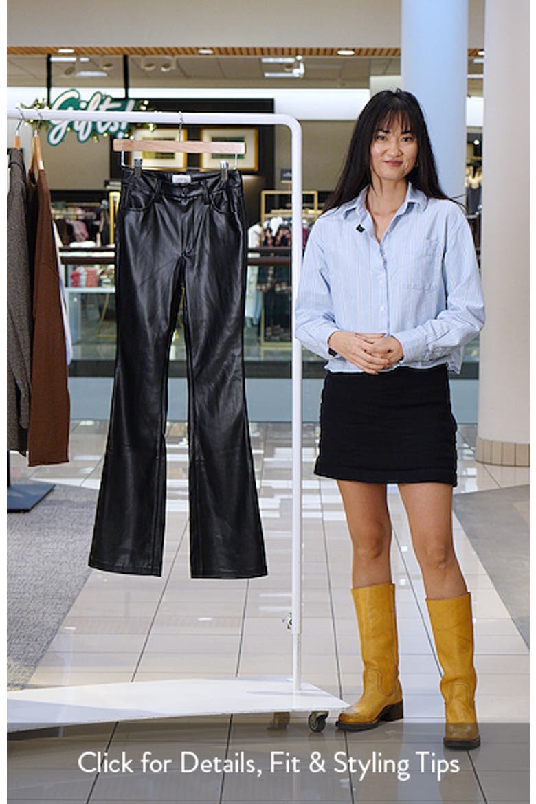 The Faux Leather Hi Honey Bootcut Pants video