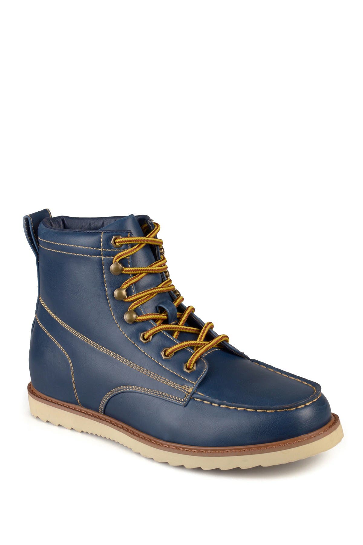 VANCE CO Wyatt Mock Toe Boot, Alternate, color, Blue