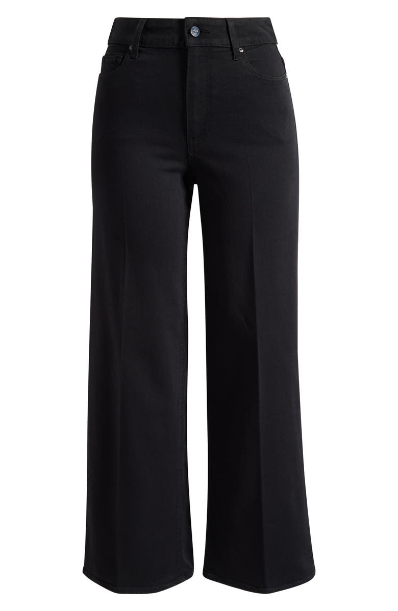 PAIGE Anessa High Waist Wide Leg Jeans, Alternate, color, Black Shadow
