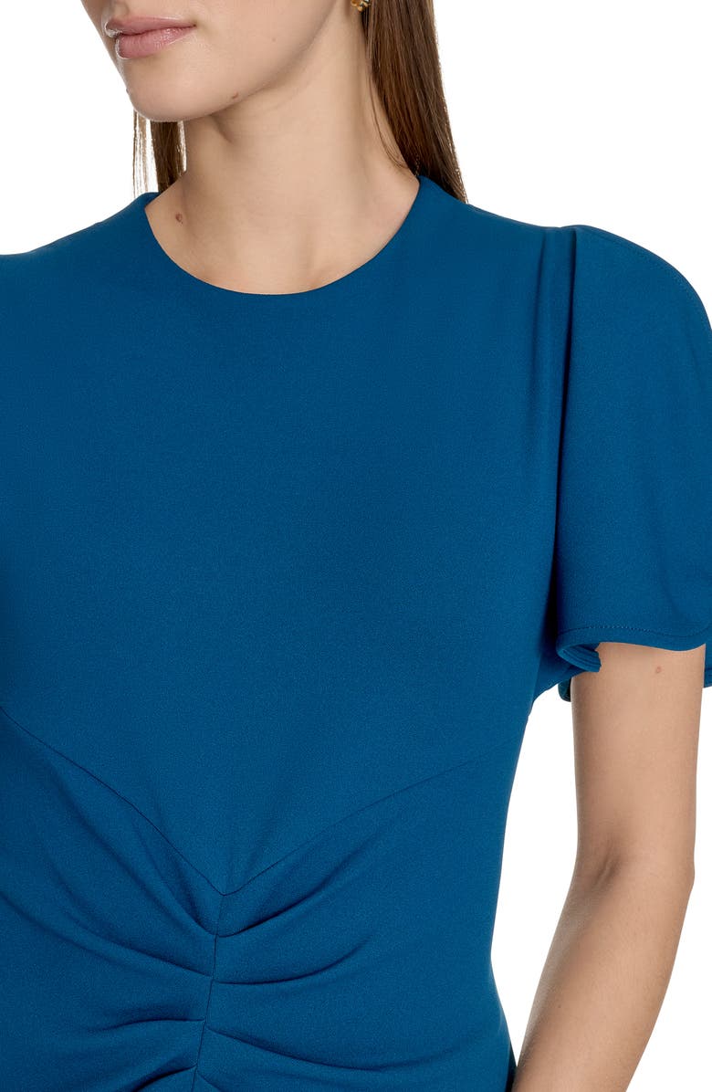 Calvin Klein Ruched Front Sheath Dress, Alternate, color, Cypress