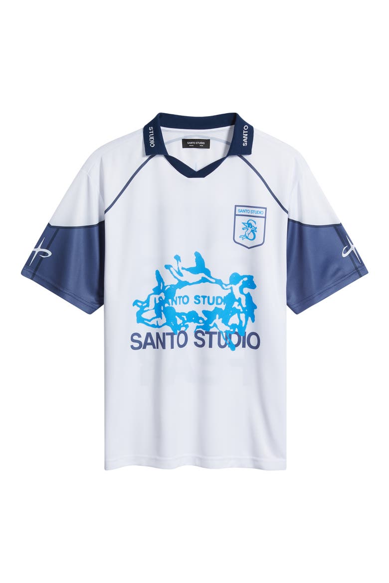 Faith Johnny Collar Short Sleeve Club Jersey, Alternate, color, WHITE