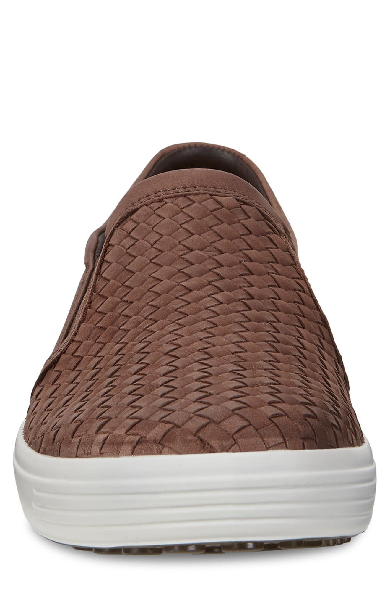 Soft 7 Plaited Slip-On Sneaker, Alternate, color, COFFEE LEATHER