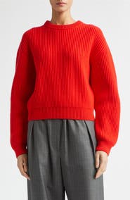 Jil Sander Wool Crop Sweater