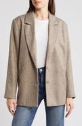 Treasure & Bond Herringbone Oversize Blazer