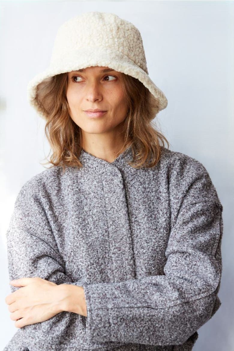 Reversible Bucket Hat, Alternate, color, Natural