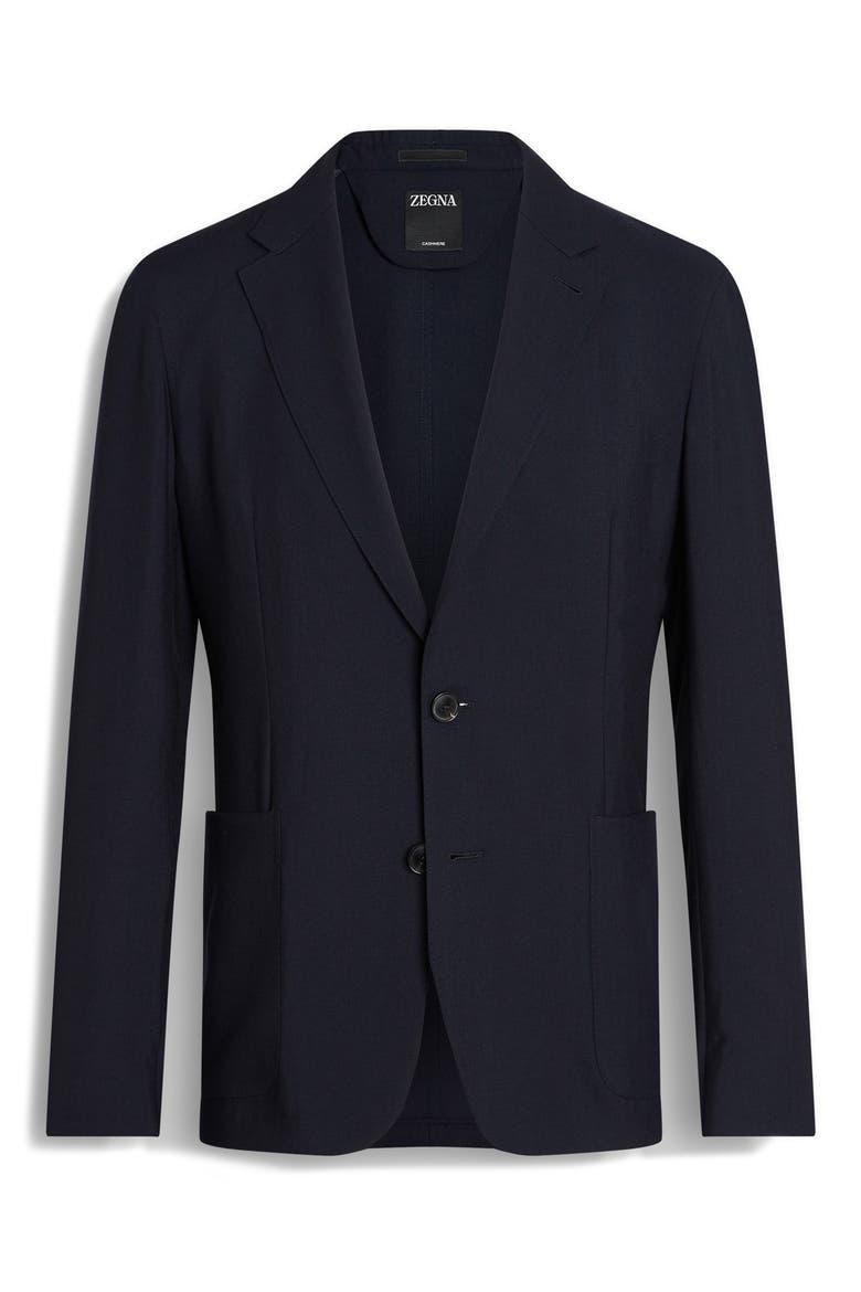 Deconstructed Oasi Cashmere Sport Coat, Alternate, color, NAVY SOLID