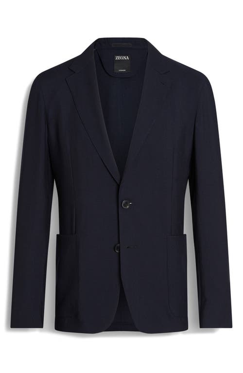 Zegna Deconstructed Oasi Cashmere Sport Coat In Navy Solid