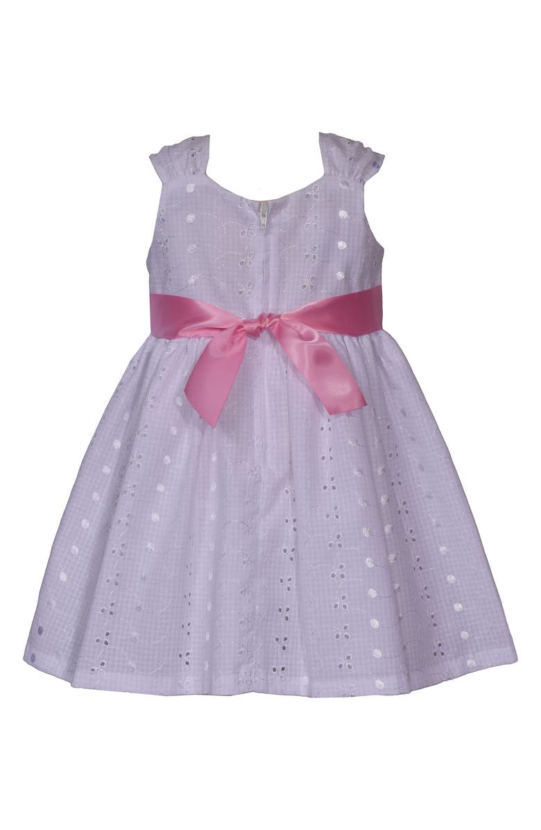 Iris & Ivy Kids' Eyelet Bow Shoulder Dress, Alternate, color, 