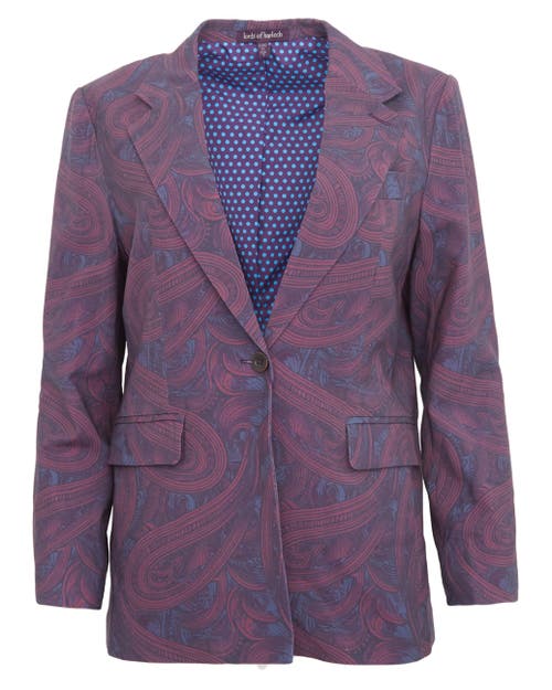 Lords Of Harlech Julia Tailored Jacket In Multi