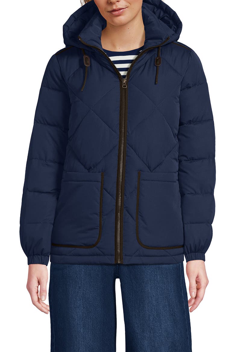 Featherfree Insulated Diamond Quilted Jacket, Main, color, Deep Sea Navy