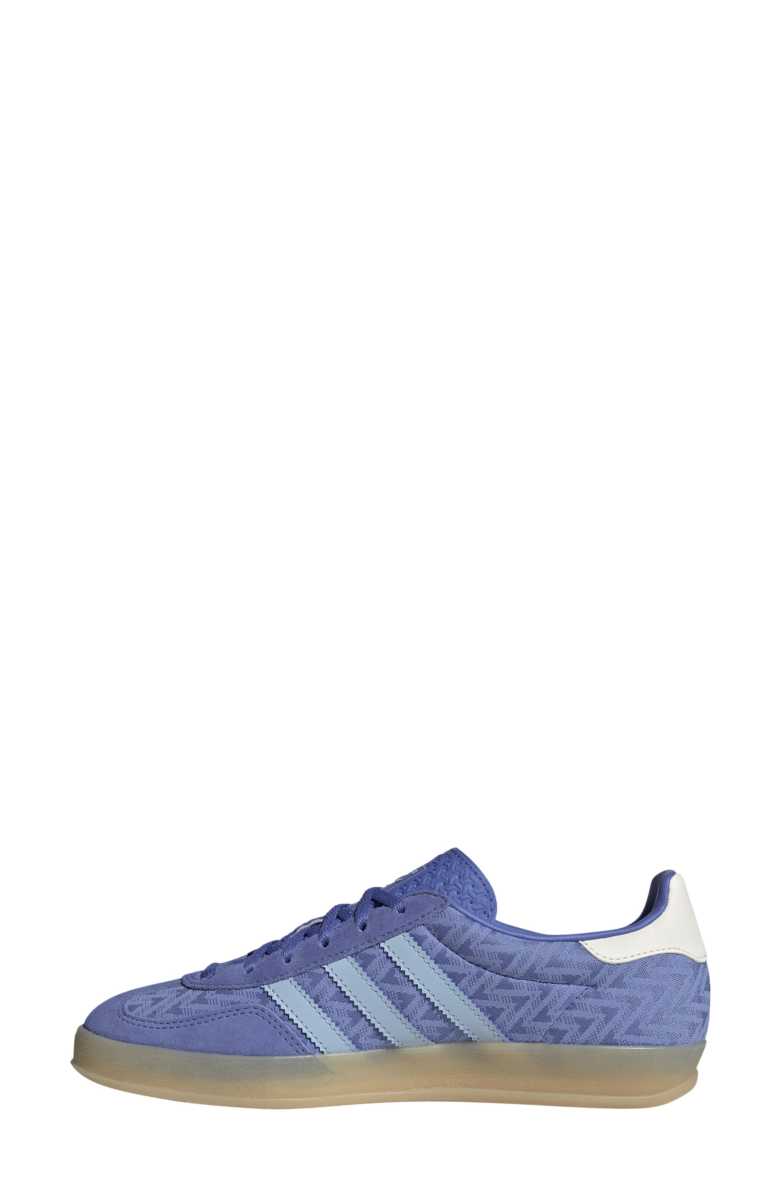 adidas Gazelle Indoor Sneaker, Alternate, color, Real Lilac/ Clear Sky/ Gum 3