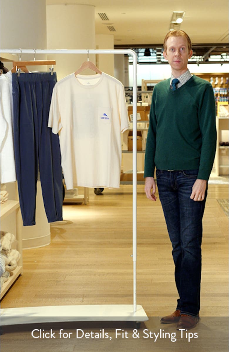 Beach Club Logo Cotton Graphic T-Shirt, sales video thumbnail