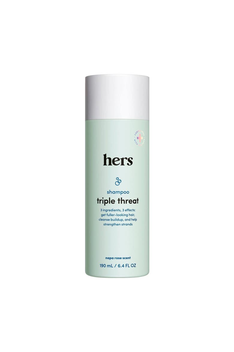 Triple Threat Thickening Shampoo Strengthening, Volumizing, Biotin Enriched Formula, Main, color, Blue-Green