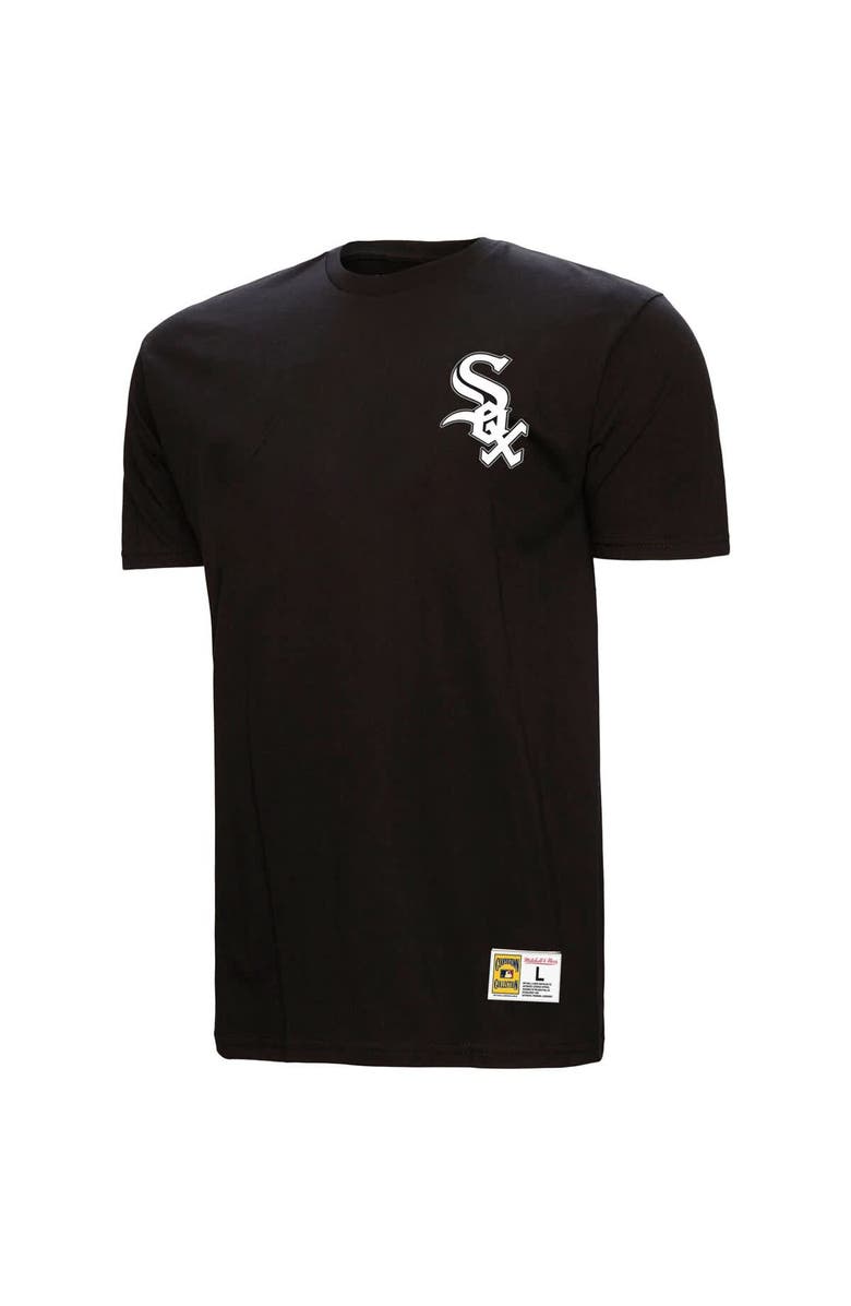 Mitchell & Ness Men's Mitchell & Ness Frank Thomas Black Chicago White Sox Legends Collection Vintage Logo T-Shirt, Alternate, color, Black