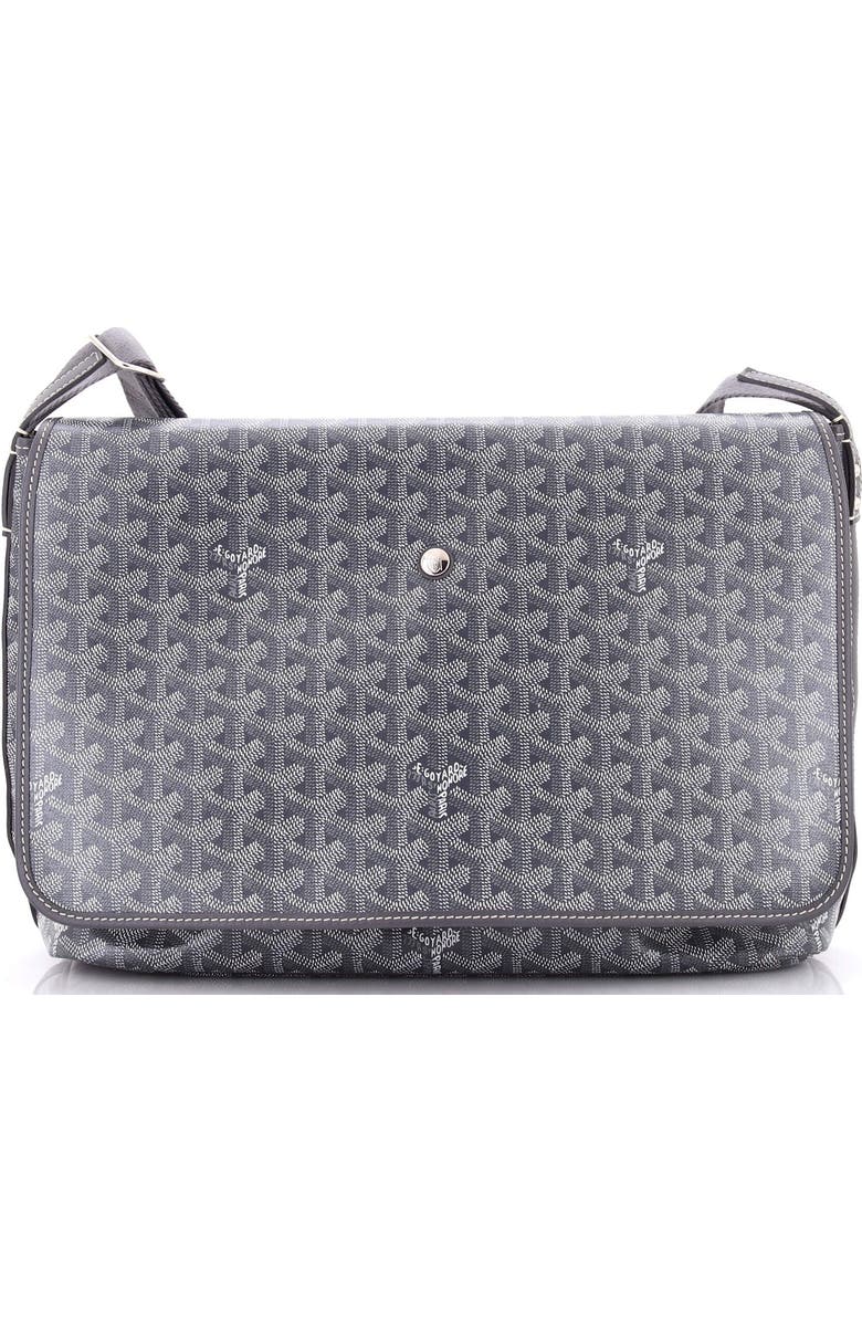 Pre-Owned Goyard Capetien Messenger Bag Coated Canvas, Main, color, Gray